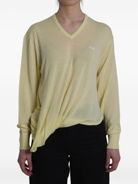 Loewe Women Wool V-Necked Sweater