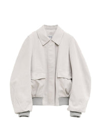 Loewe Women Suede Leather Bomber Jacket