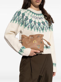 Loewe Women Flmaneco Leather Mini Clutch