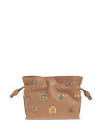 Loewe Women Flmaneco Leather Mini Clutch