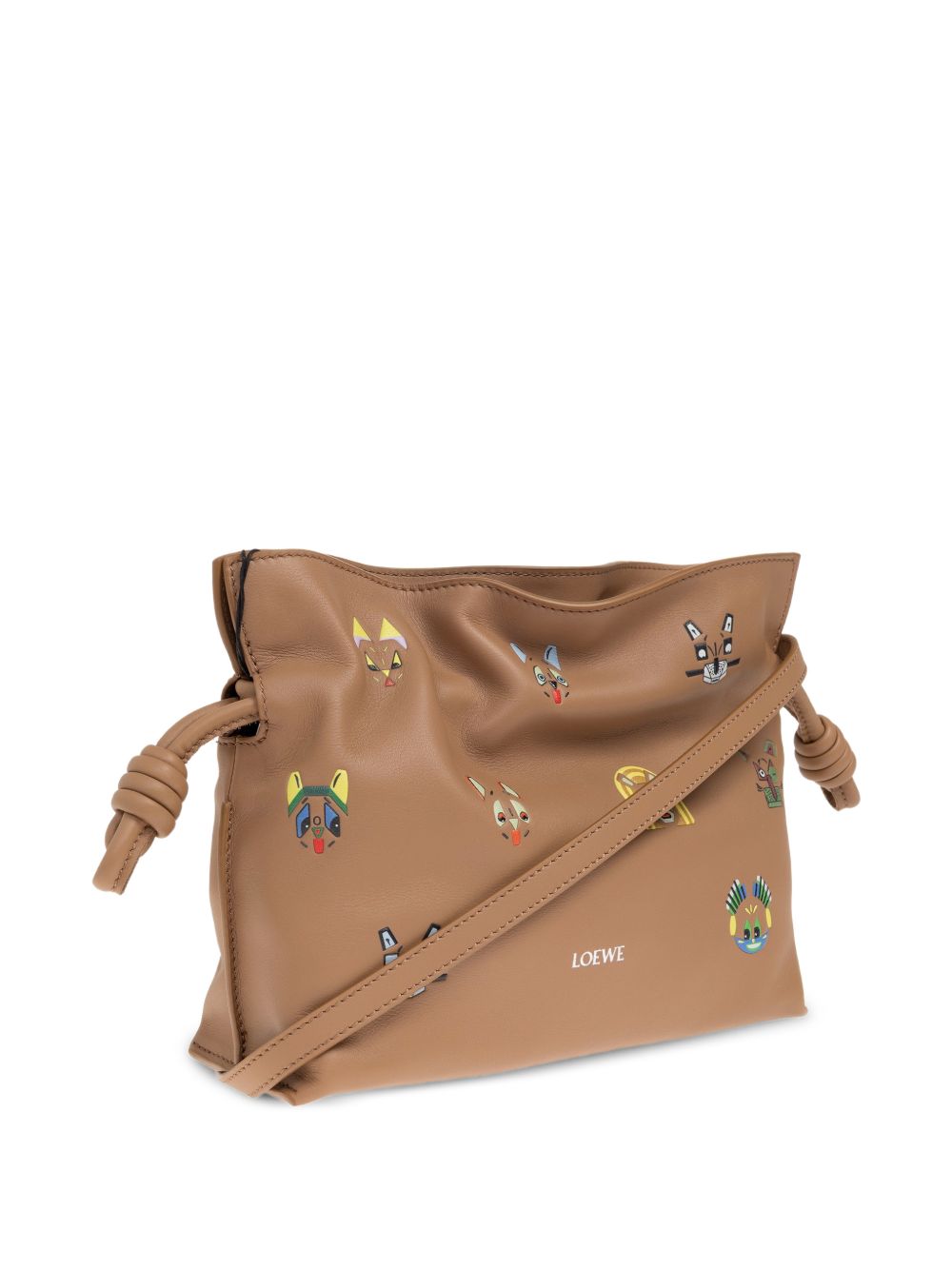 Loewe Women Flmaneco Leather Mini Clutch