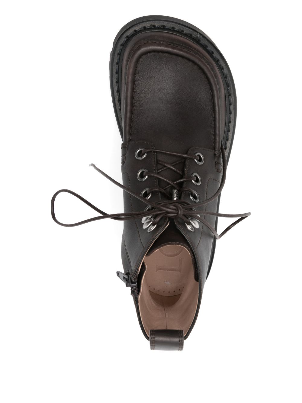 Loewe Women Sierra Leather Lace-Up Boots