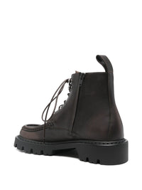 Loewe Women Sierra Leather Lace-Up Boots