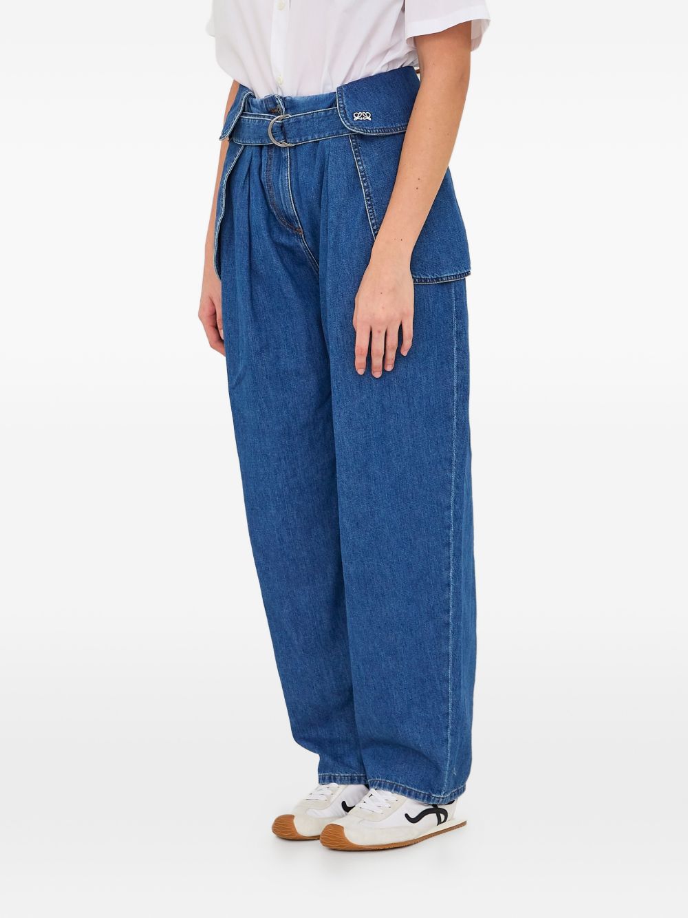 Loewe Women Cargo Denim Jeans