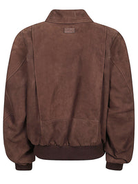 Loewe Women Suede Leather Bomber Jacket