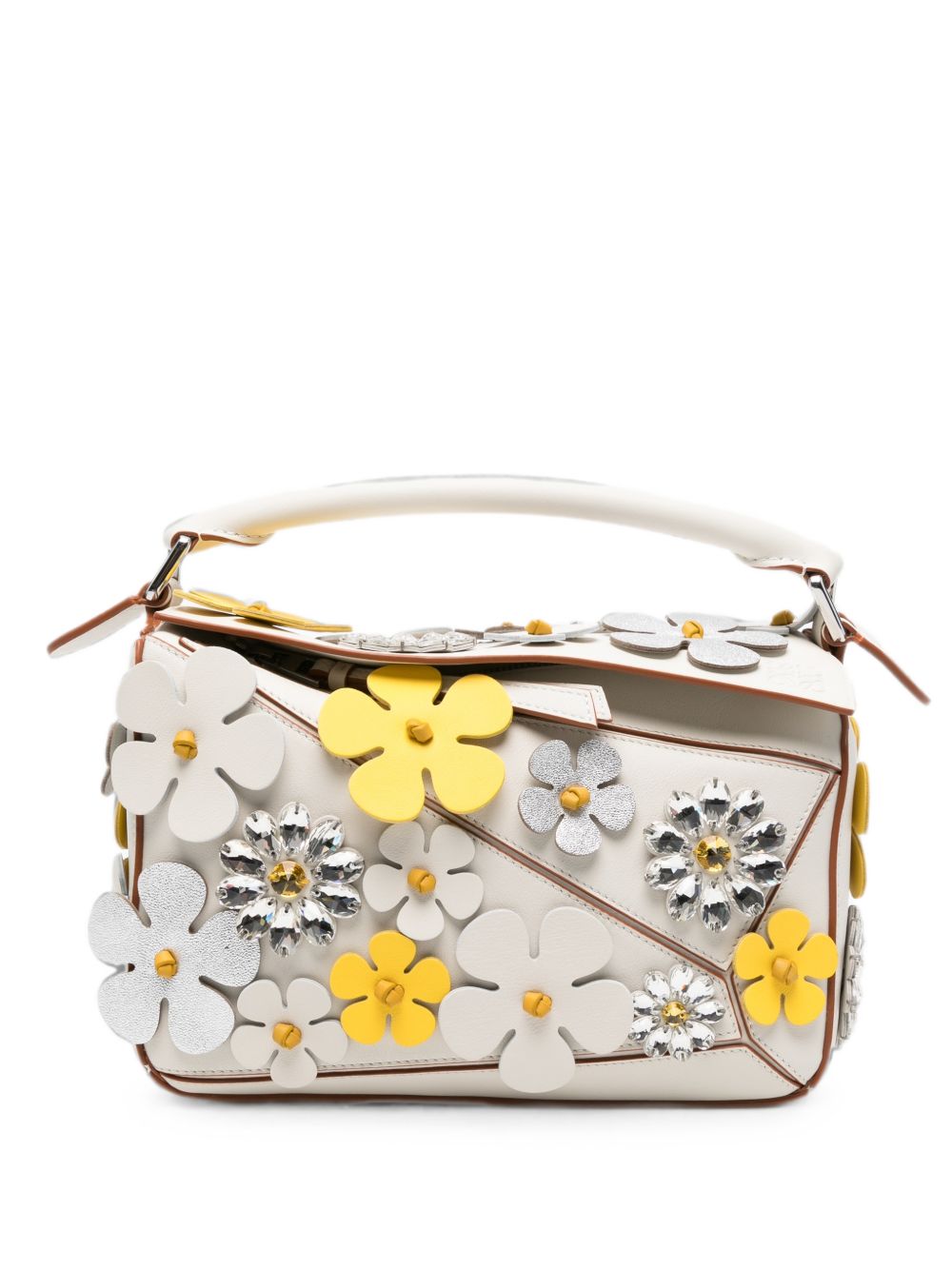 LOEWE PAULA'S IBIZA Loewe Paula's Ibiza Women Puzzle Daisy Small Leather Handbag