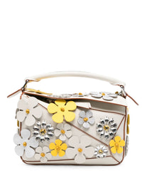 LOEWE PAULA'S IBIZA Loewe Paula's Ibiza Women Puzzle Daisy Small Leather Handbag