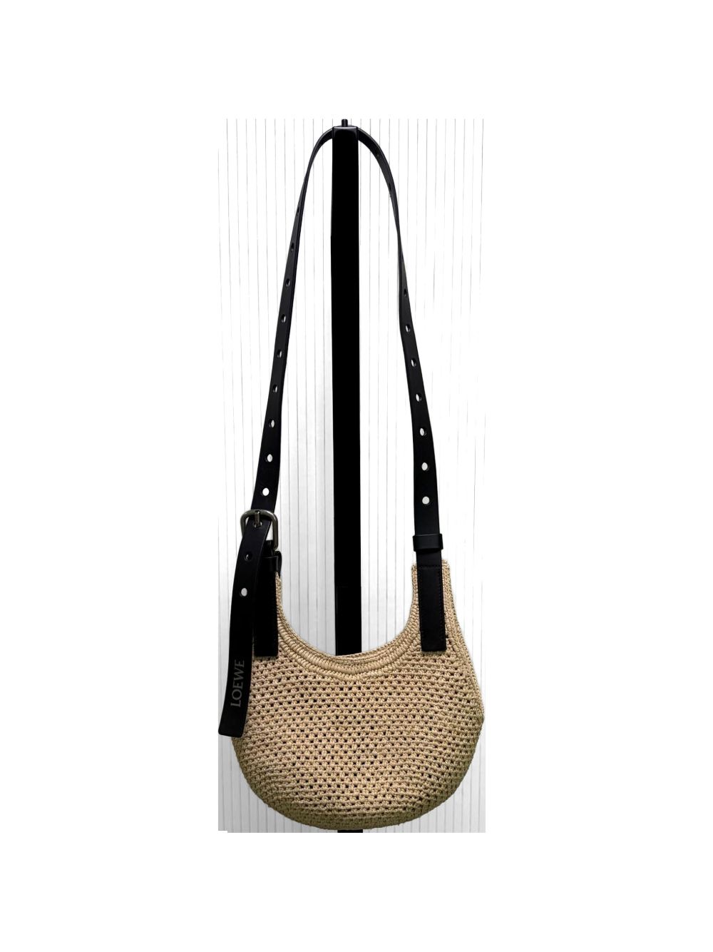 Loewe Paula's Ibiza Women Punch Hole Mini Rafia Crossbody Bag