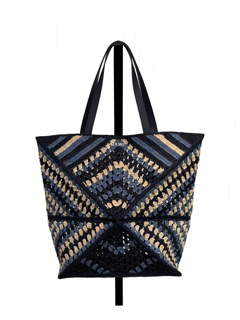 LOEWE PAULA'S IBIZA Loewe Paula's Ibiza Men Puzzle Fold Xl Rafia Tote Bag