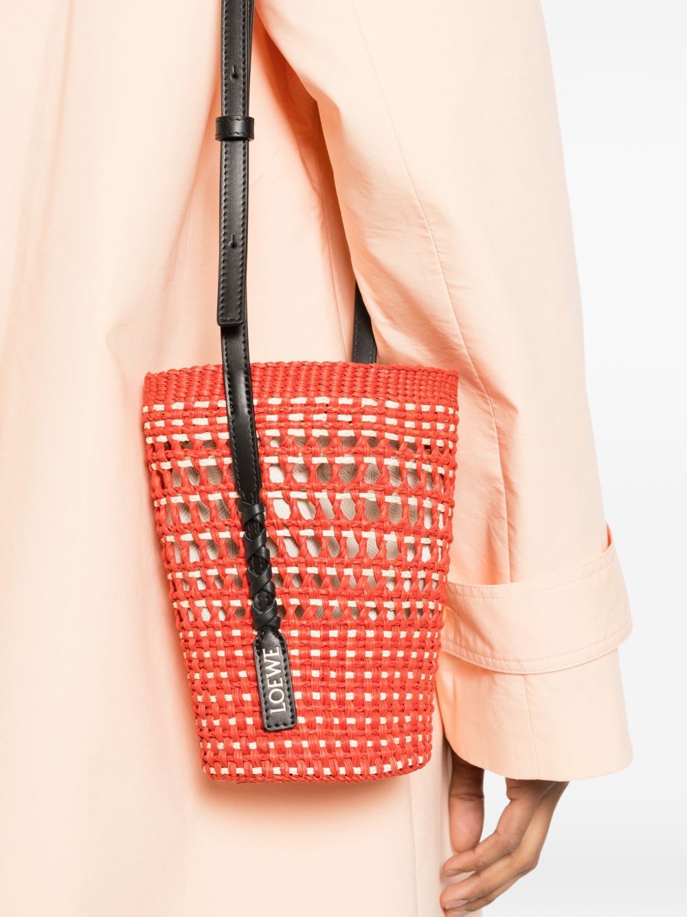 Loewe Paula's Ibiza Women Braid Rafia Bucket Bag
