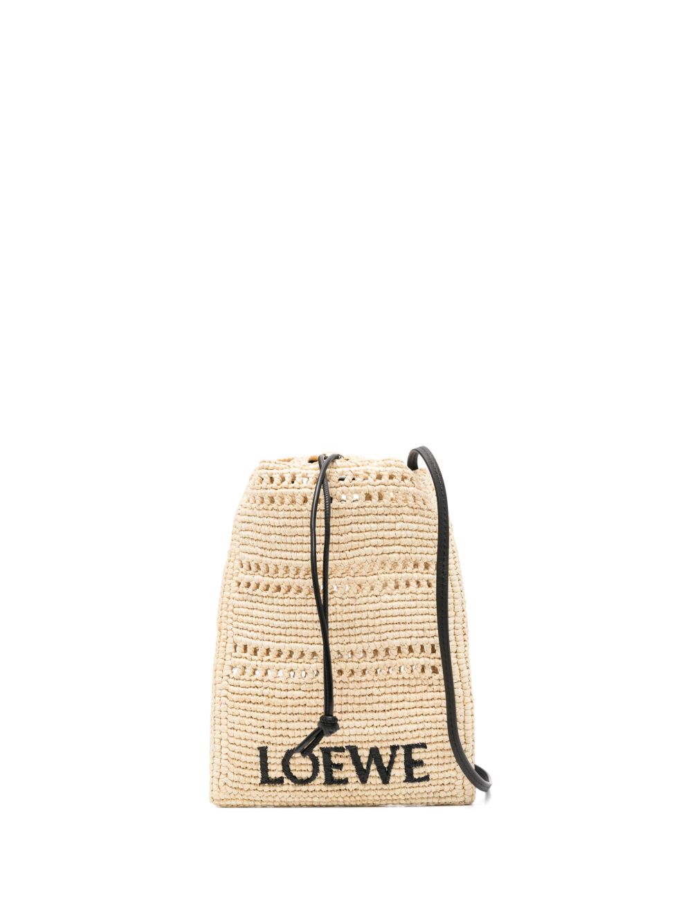 Loewe Paula's Ibiza Women Rafia Drawstring Pocket Mini Bag