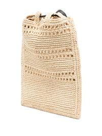 Loewe Paula's Ibiza Women Rafia Drawstring Pocket Mini Bag