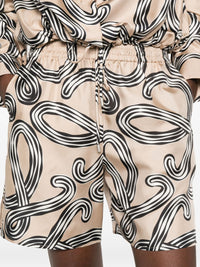 Loewe Paula's Ibiza Women Printed Silk Shorts