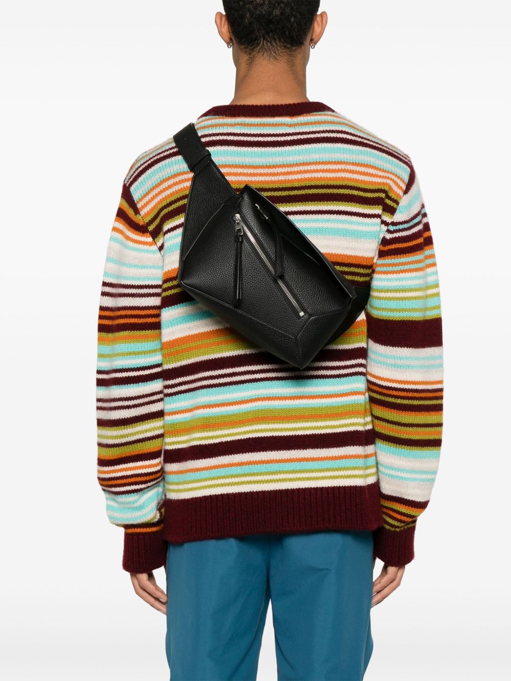 Loewe Men Puzzle Edge Small Leather Bumbag