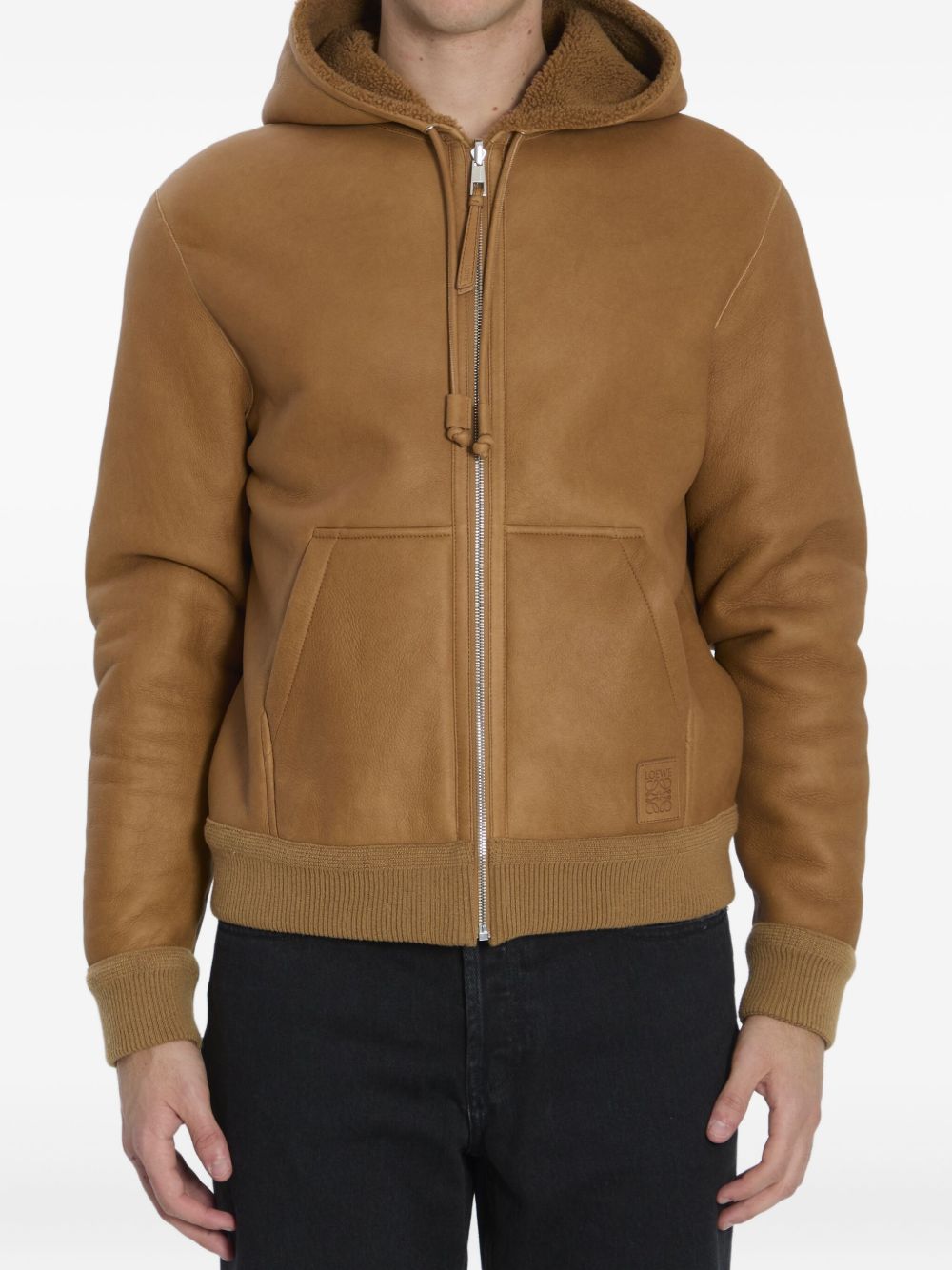 LOEWE Loewe Men Shearling Leather Jacket