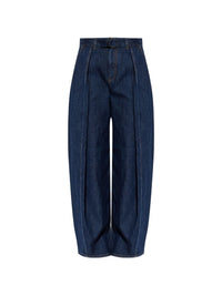 Loewe Women Belted Wide-Leg Denim Jeans