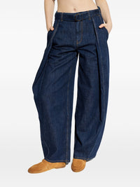 Loewe Women Belted Wide-Leg Denim Jeans