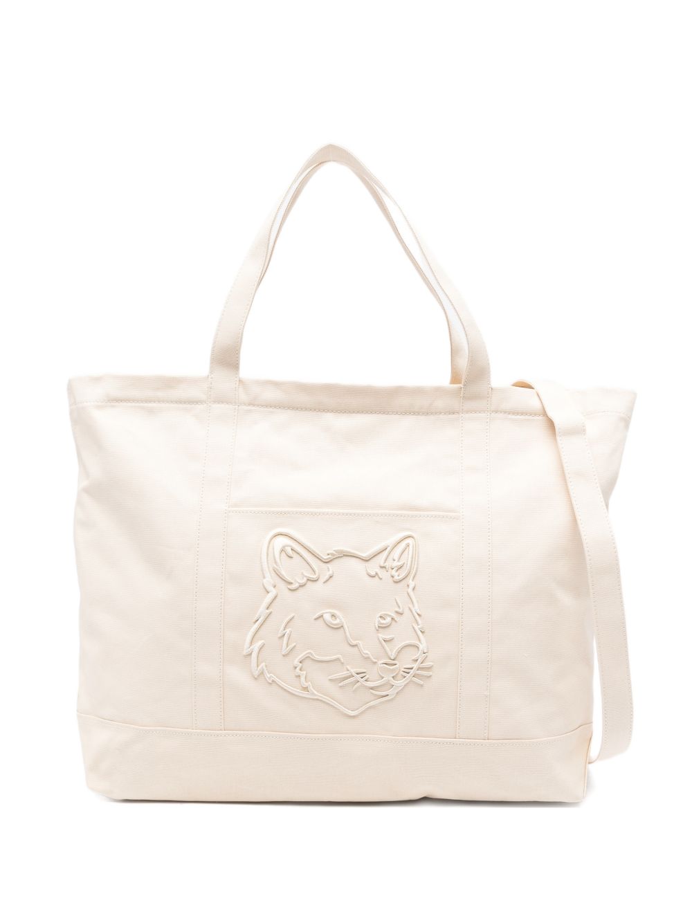 MAISON KITSUNE' Maison Kitsune' Women Fox Head Xl Canvas Tote