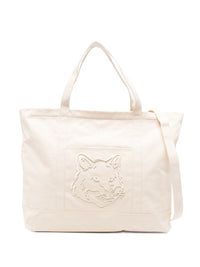 MAISON KITSUNE' Maison Kitsune' Women Fox Head Xl Canvas Tote