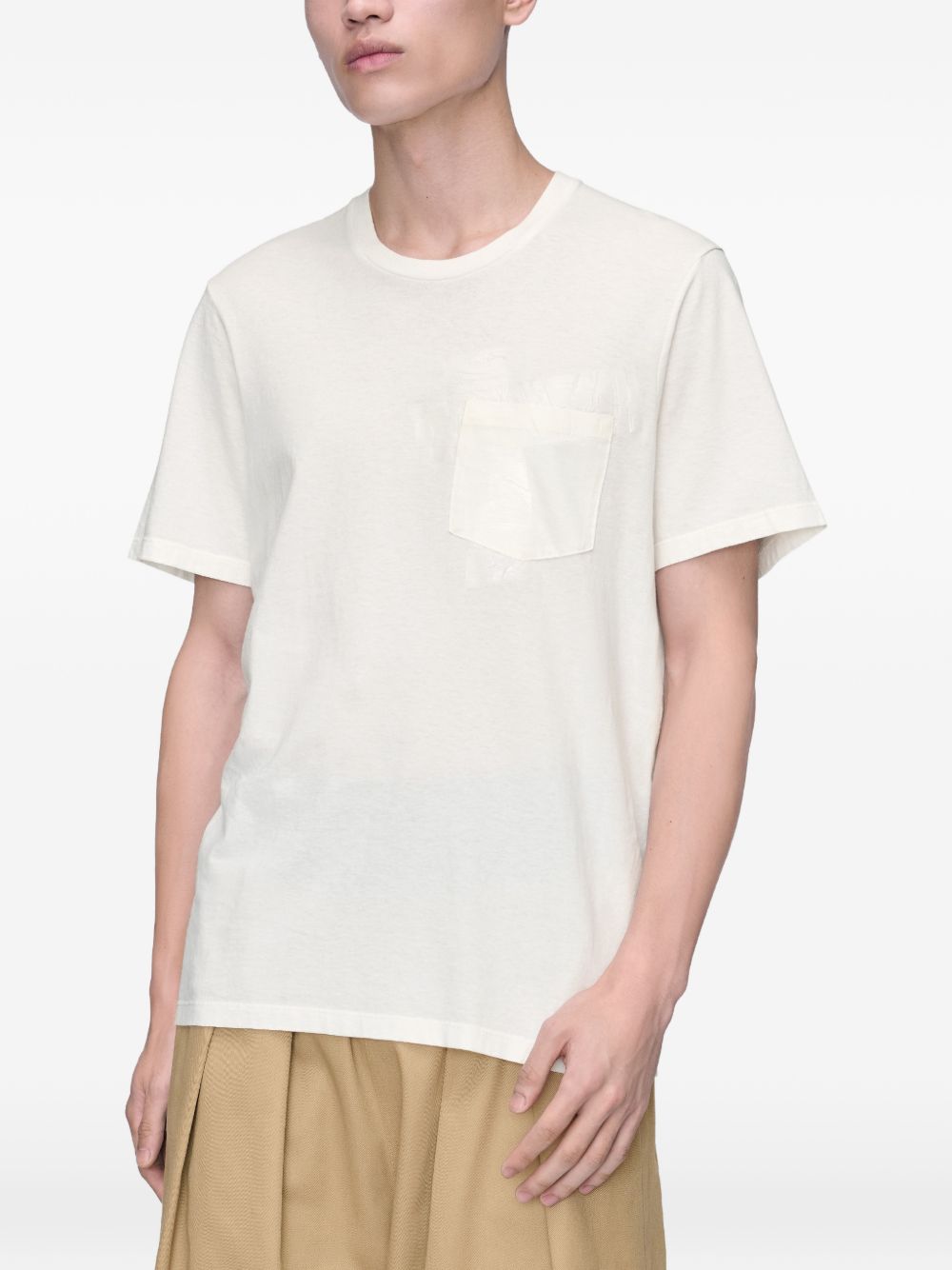 MAISON MARGIELA Maison Margiela Men Taped Cotton T-Shirt