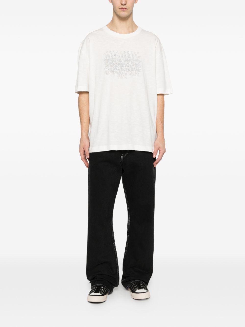 MAISON MARGIELA Maison Margiela Men Logo Cotton T-Shirt