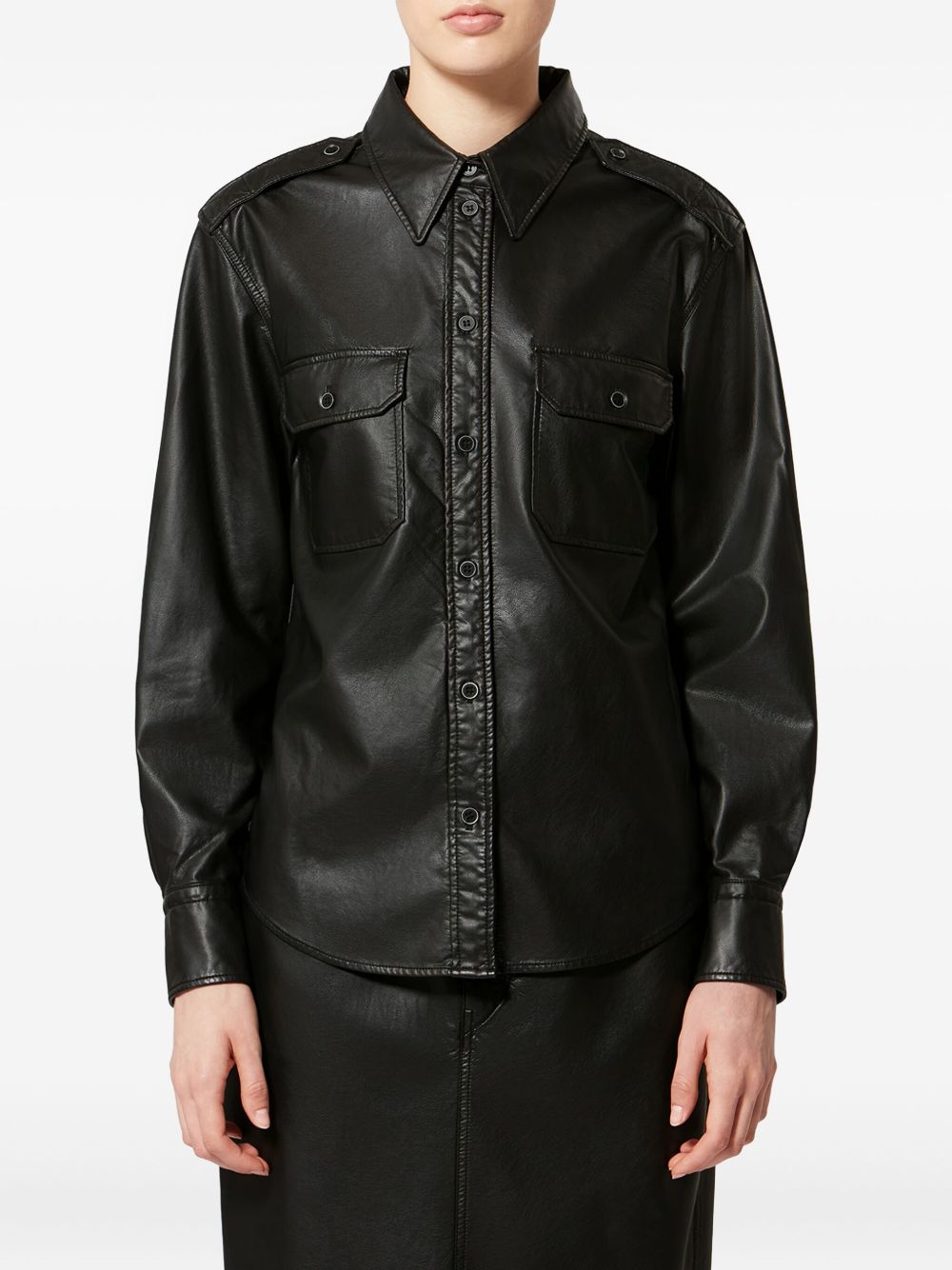 MARANT ETOILE Marant Etoile Women Noee Faux Leather Shirt