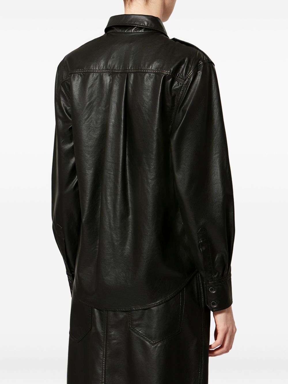 MARANT ETOILE Marant Etoile Women Noee Faux Leather Shirt
