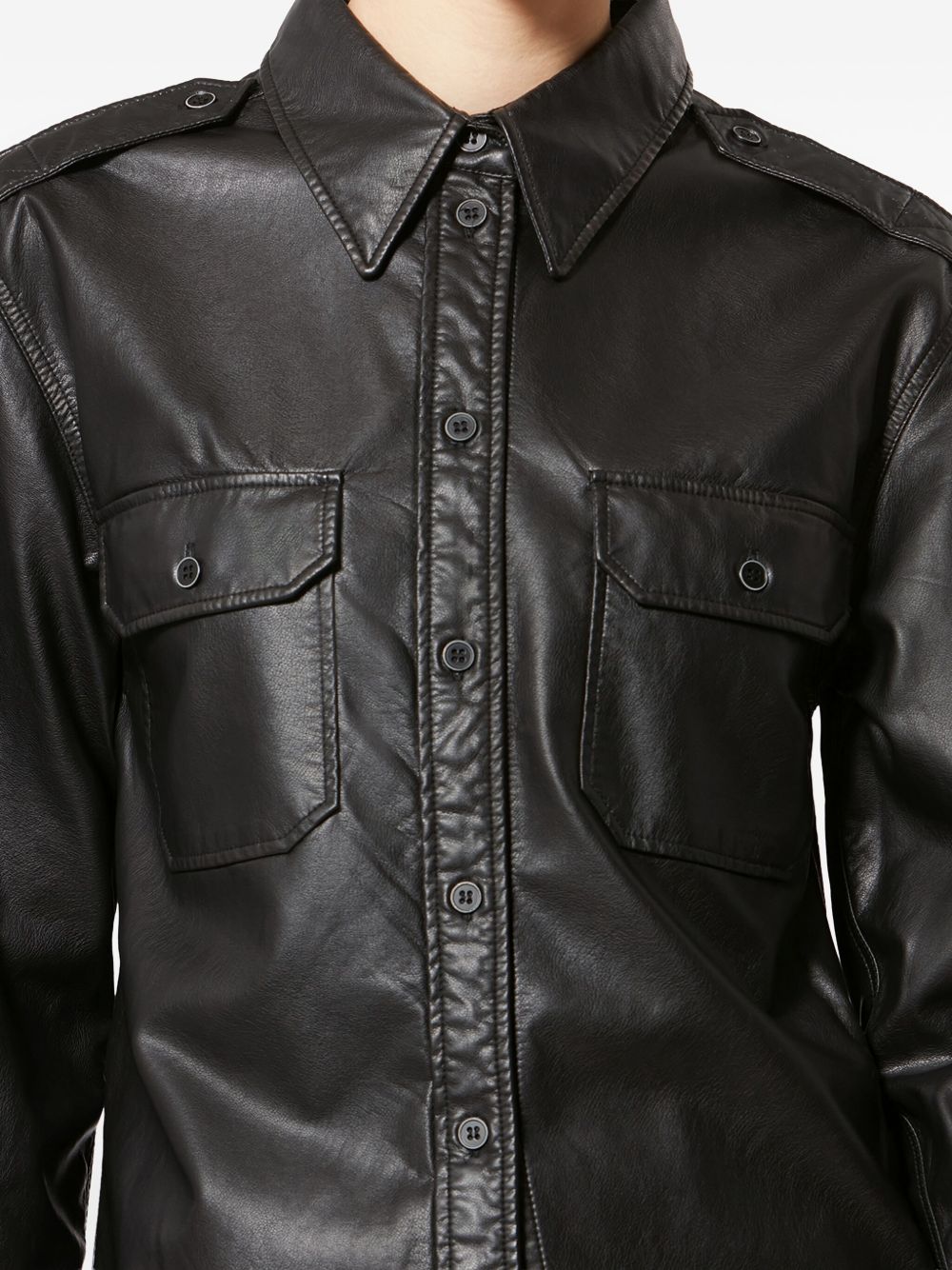 MARANT ETOILE Marant Etoile Women Noee Faux Leather Shirt