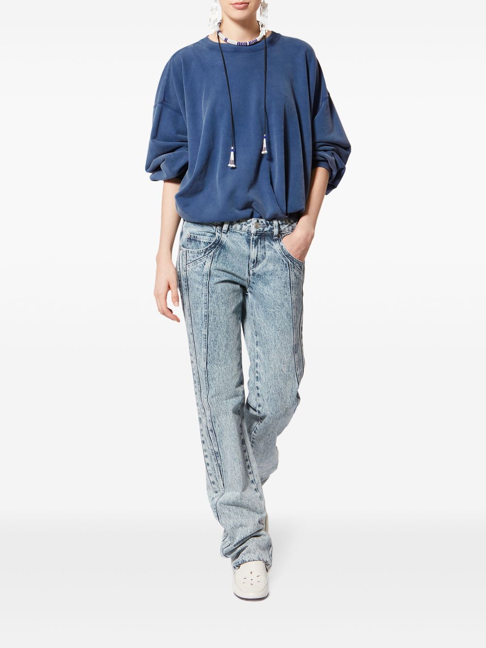 Marant Etoile Women Cotton Crewneck Sweatshirt