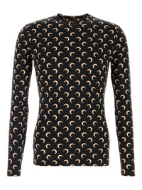 Marine Serre Men Moon Crewneck Top