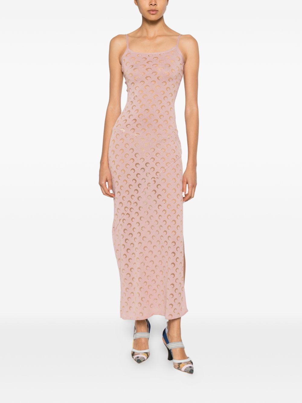 MARINE SERRE Marine Serre Women Moon Devore Long Dress
