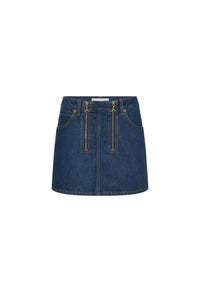 Marine Serre Women Denim Mini Skirt