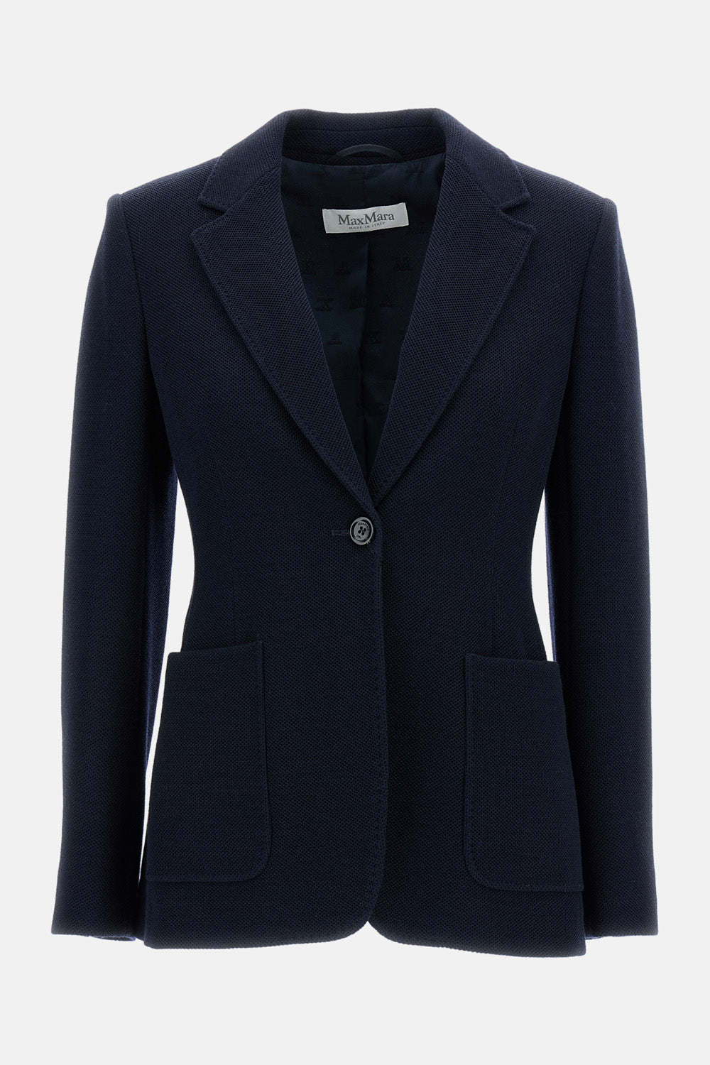 Max Mara Max Mara Women Bluette Utility Jersey Jacket