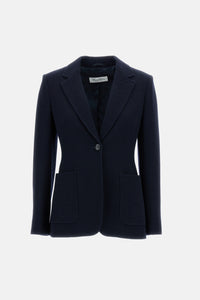 Max Mara Max Mara Women Bluette Utility Jersey Jacket