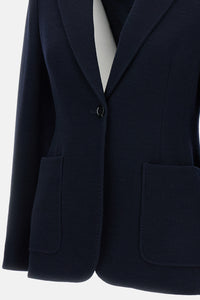 Max Mara Max Mara Women Bluette Utility Jersey Jacket