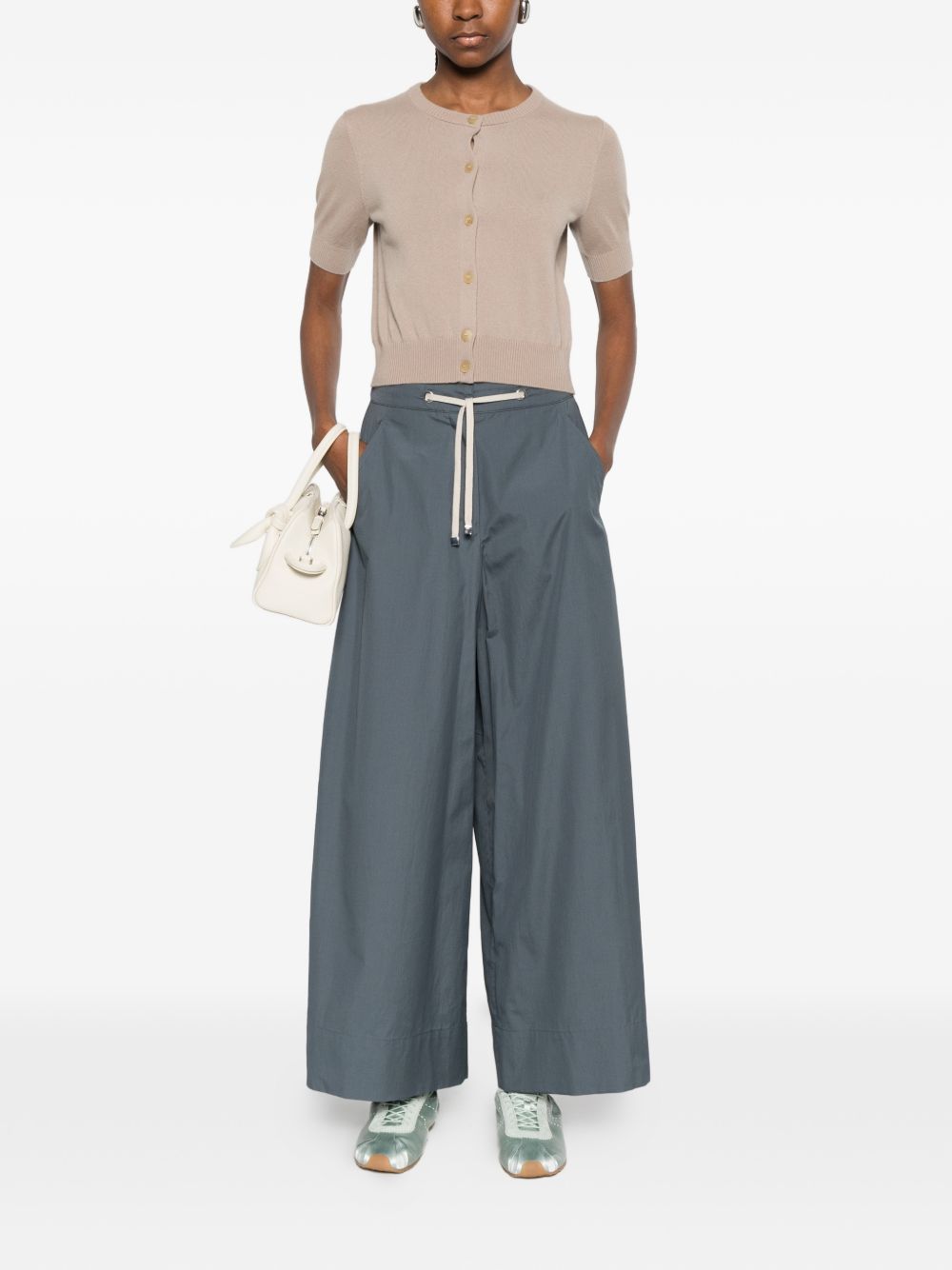 'S MAX MARA 'S Max Mara Women Cotton Wide-Leg Trousers
