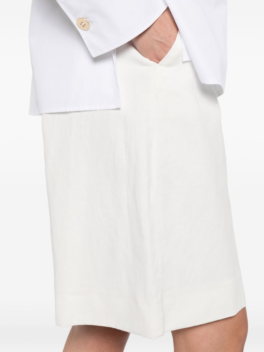 'S Max Mara Women Cotton And Linen Blend Shorts