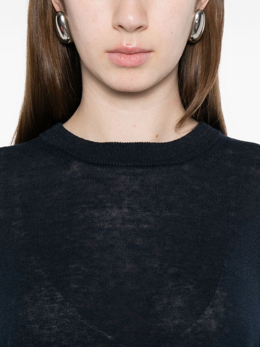'S MAX MARA 'S Max Mara Women Linen Crewneck Sweater