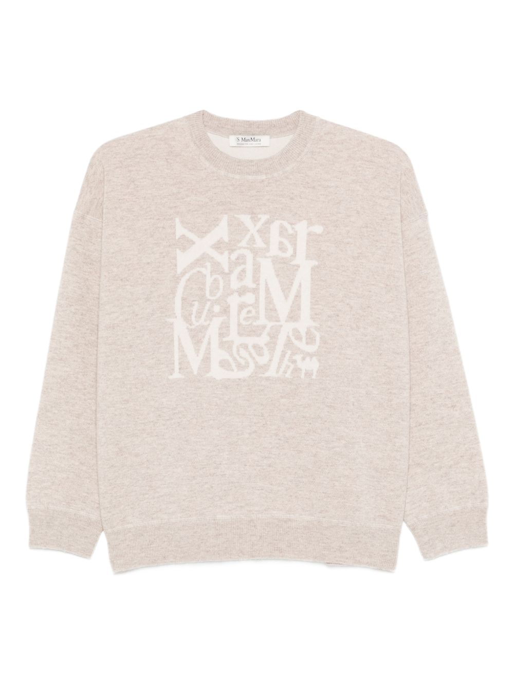 'S MAX MARA 'S Max Mara Women Logo Crewneck Sweater