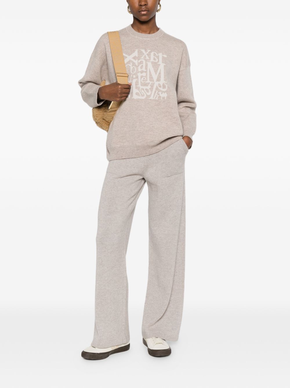 'S MAX MARA 'S Max Mara Women Logo Crewneck Sweater