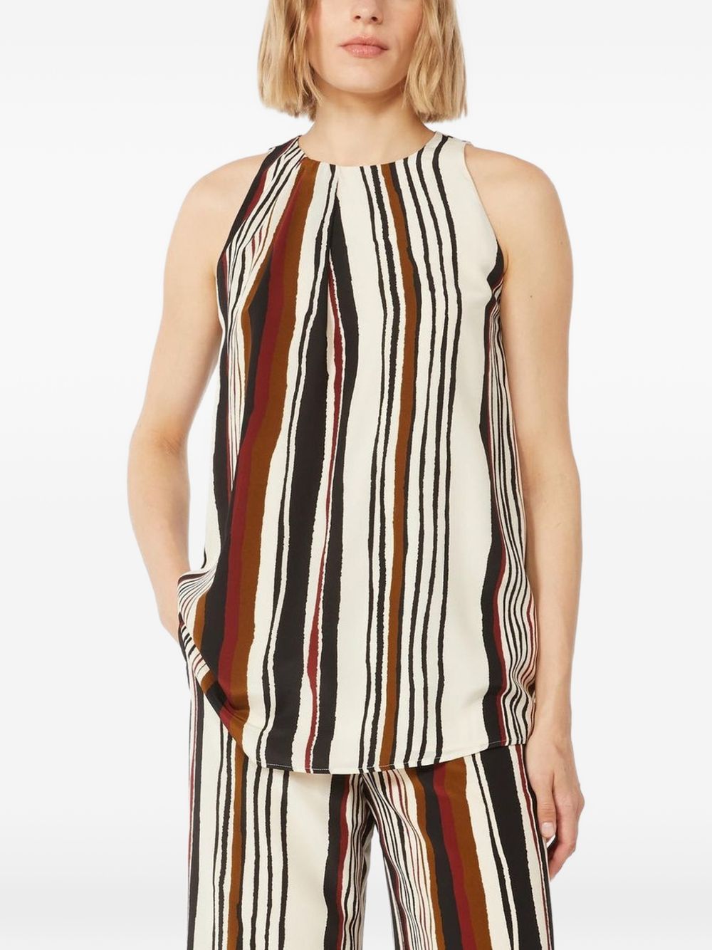 MAX MARA Max Mara Women Striped Silk Top