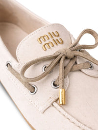 Miu Miu Women Deck Canvas Loafers