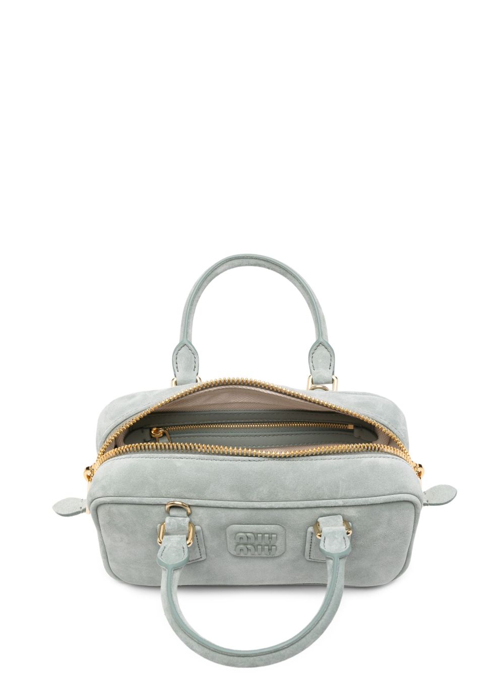 Miu Miu Women Arcadie Suede Leather Handbag