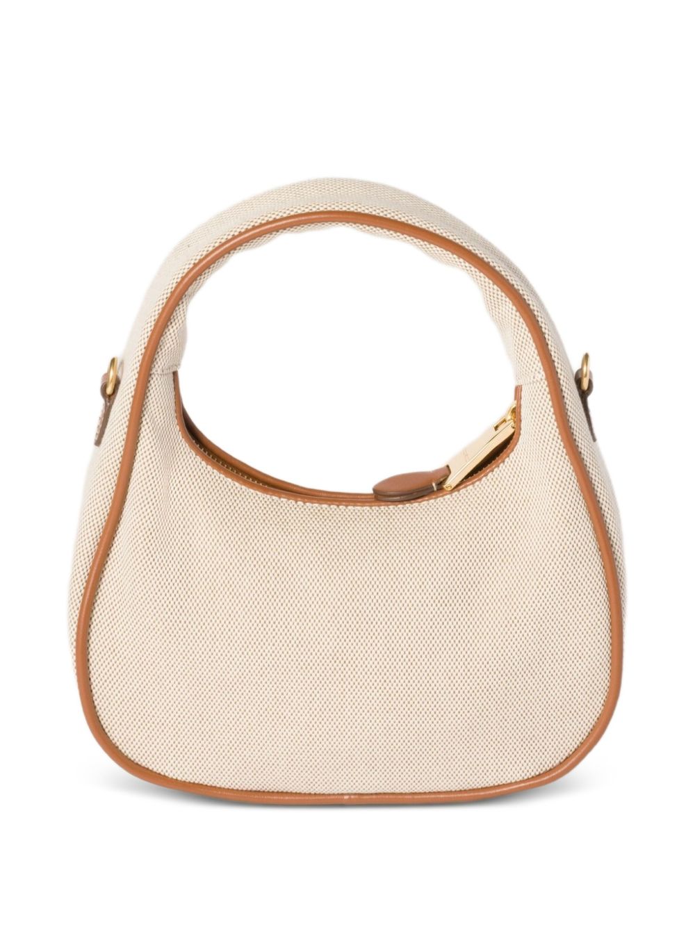 Miu Miu Women Wander Canvas And Leather Small Hobo Bag