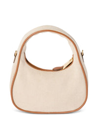 Miu Miu Women Wander Canvas And Leather Small Hobo Bag