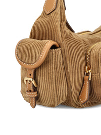 Miu Miu Women Pocket Velvet Shoulder Bag