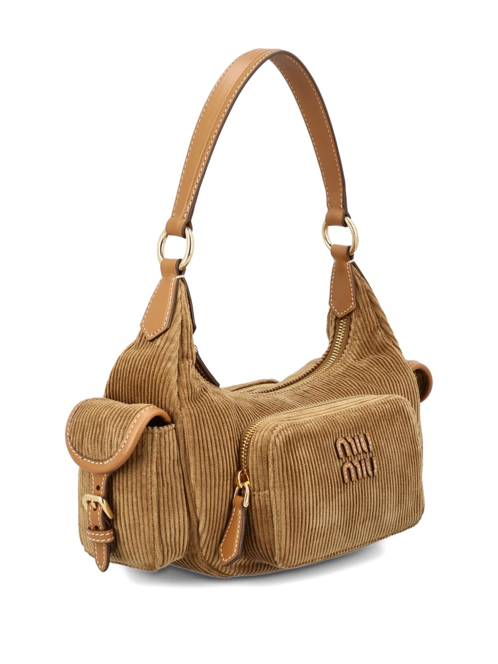 Miu Miu Women Pocket Velvet Shoulder Bag
