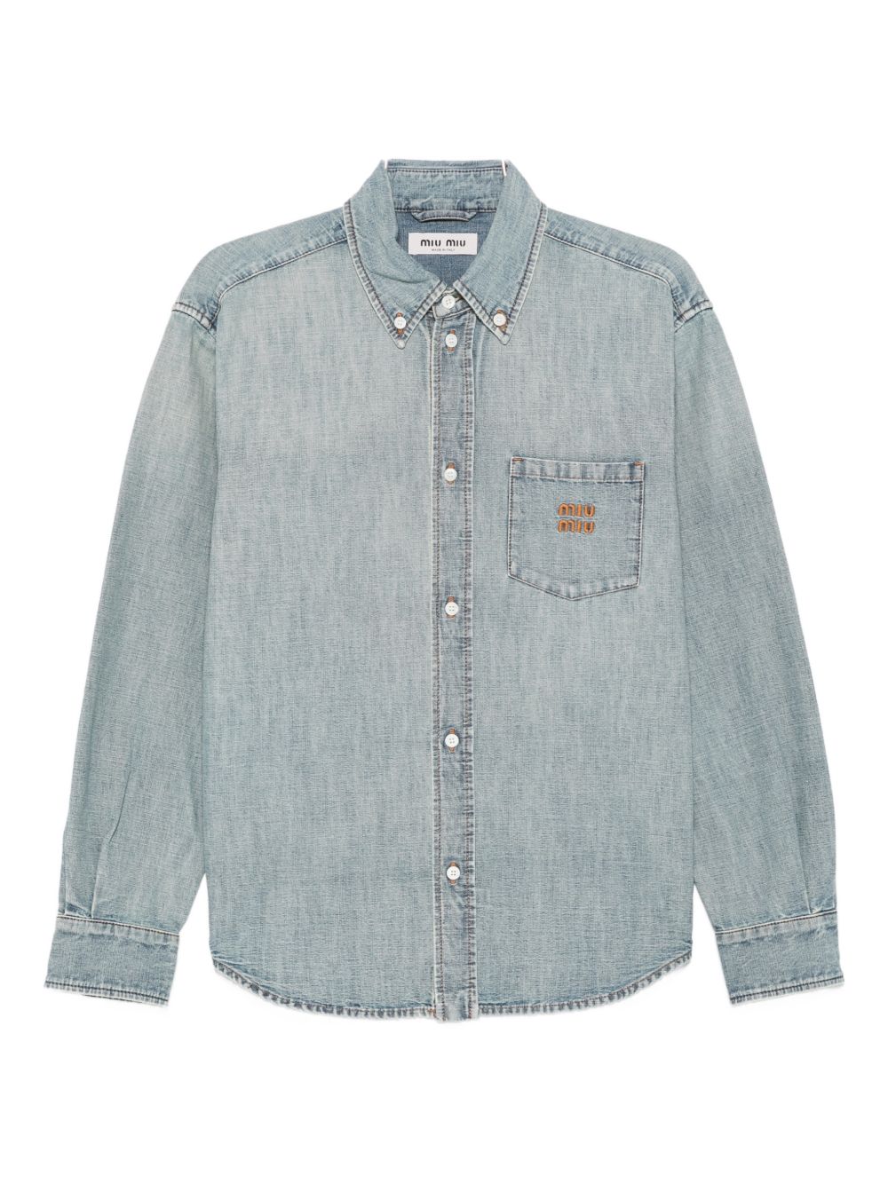 Miu Miu Women Denim Cotton Shirt