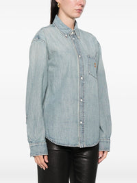 Miu Miu Women Denim Cotton Shirt