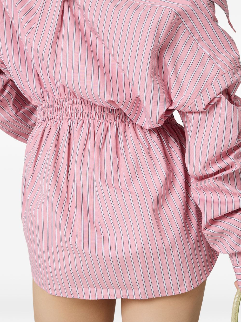 Miu Miu Women Striped Cotton Mini Dress